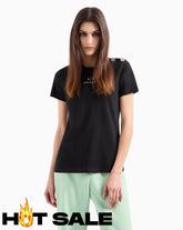 T-Shirt Women Black Armani Exchange Camiseta